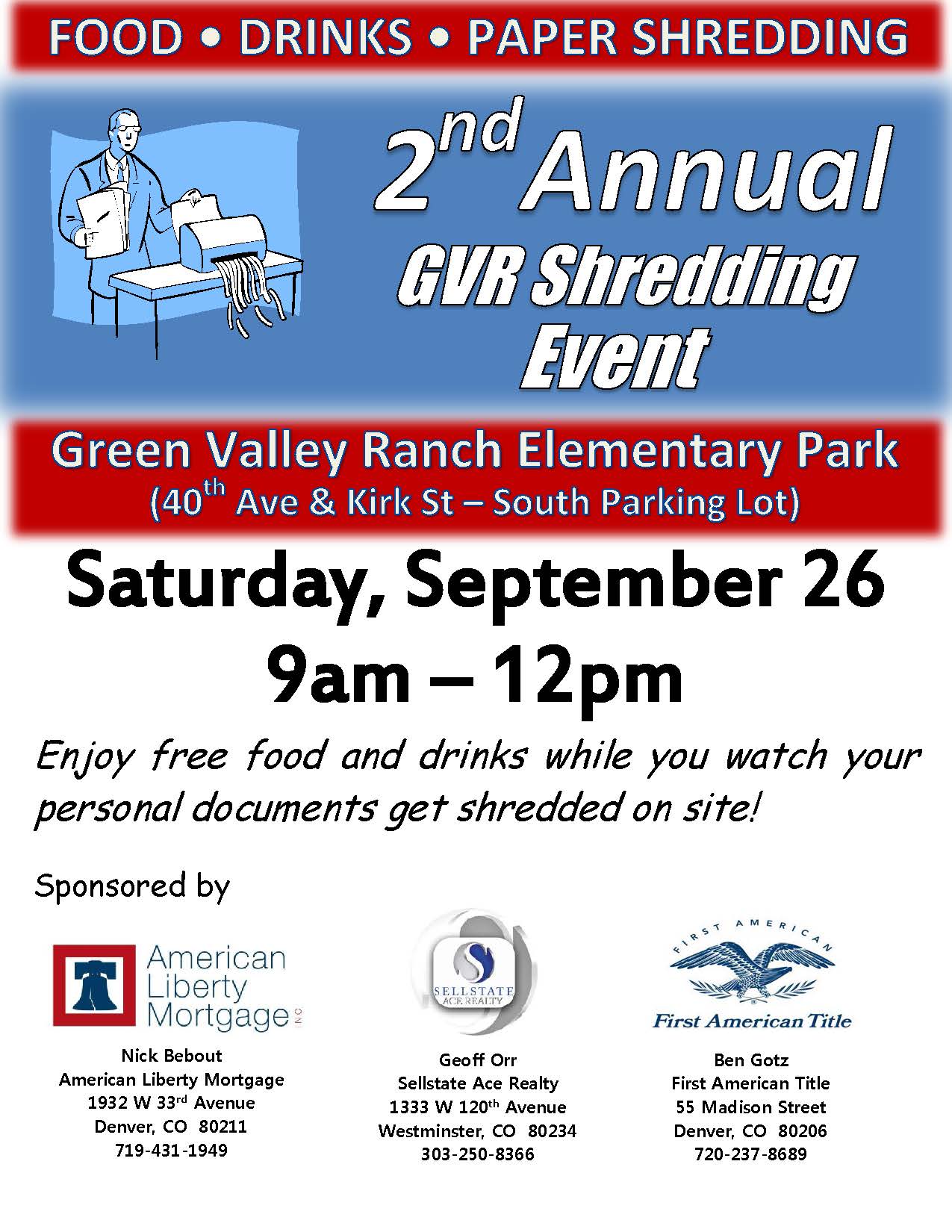 2nd Annual GVR Shred Event